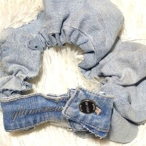 TASTY RAW EDGE DENIM HEADBANZ- "GLAMOUROUS"